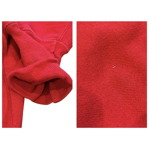 Vtg 80s Cornell Reverse Weave Warm Up Red Champion Crewneck Sweatshirt Medium - Picture 4 of 9